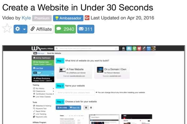 Create a Website in Under 30 Seconds !