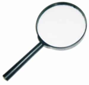 A magnifying glass to illustrate a page on successful well cementing